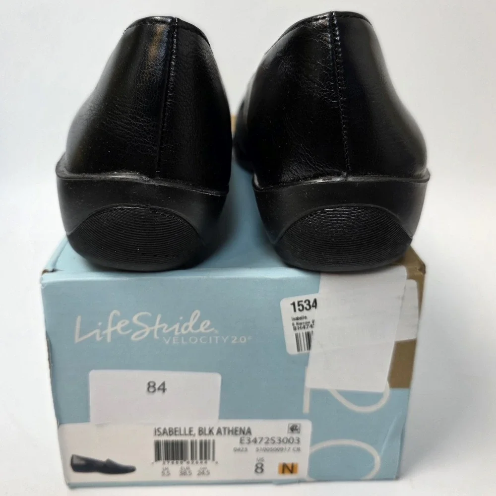NEW LifeStride Women's Isabelle Loafers. Velocity‎ w/ Memory Foam 8 Narrow Black